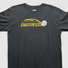 Pittsburgh Steelers 2010s T-Shirt - Black Vintage discount