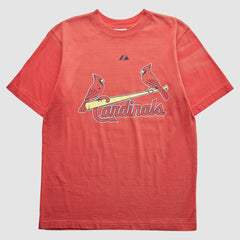 St. Louis Cardinals Majestic 2000s T-Shirt - Red Vintage