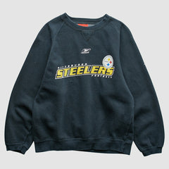 Pittsburgh Steelers Reebok 2000s Pullover Sweatshirt - Black Vintage outlet