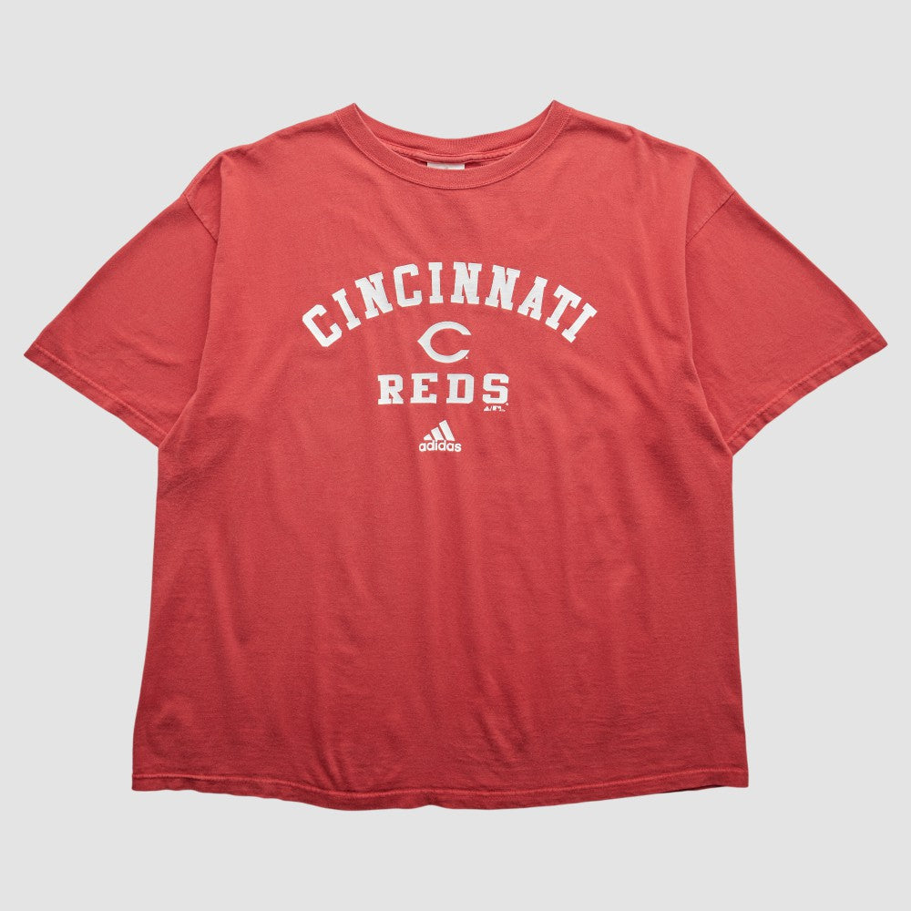 Cincinnati Reds Adidas 2010s T-Shirt - Red Vintage