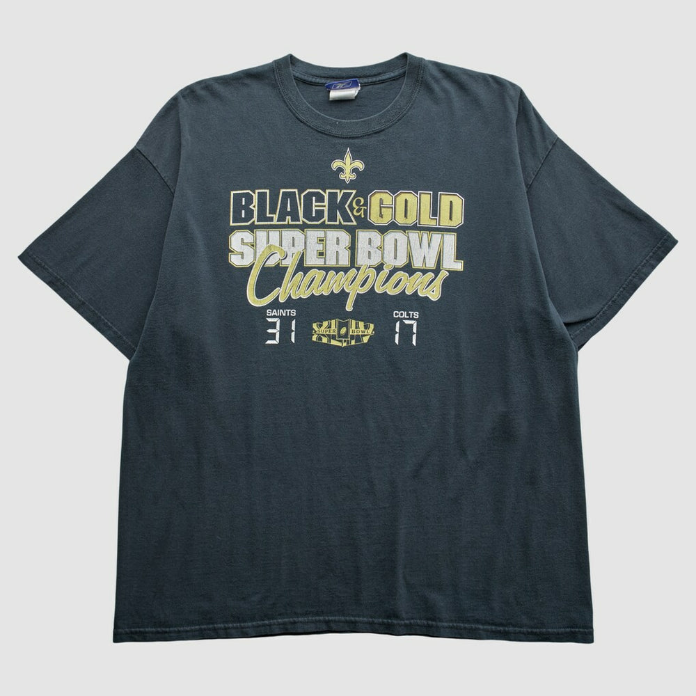 New Orleans Saints Reebok 2010 T-Shirt - Black Vintage cheap