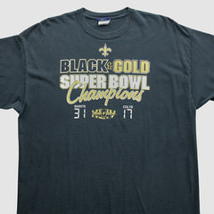 New Orleans Saints Reebok 2010 T-Shirt - Black Vintage cheap