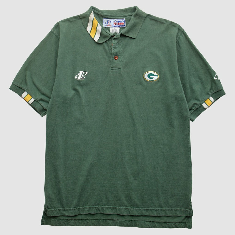 Green Bay Packers Logo Athletic 90s T-Shirt - Green Vintage cheap