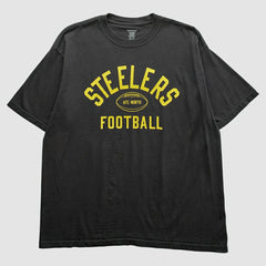 Pittsburgh Steelers Reebok 2000s T-Shirt - Black Vintage discount