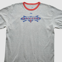 Texas Rangers Majestic 2010 T-Shirt - Heather Gray Vintage