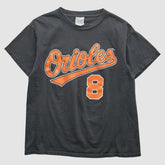 Baltimore Orioles Majestic 2000s T-Shirt - Gray Vintage