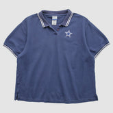 Dallas Cowboys Reebok 2000s Polo - Navy Vintage discount
