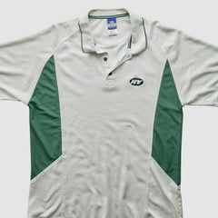 New York Jets Reebok 2000s Polo - 3 Buttons T-Shirt - White Vintage for sale