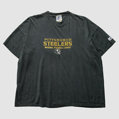 Pittsburgh Steelers Logo Athletic 2000s T-Shirt - Black Vintage cheap
