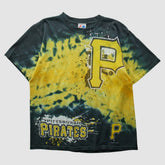 Pittsburgh Pirates Majestic 2000s T-Shirt - Yellow Vintage