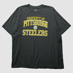 Pittsburgh Steelers Reebok 2000s T-Shirt - Black Vintage for sale