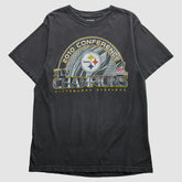 Pittsburgh Steelers Reebok 2010 T-Shirt - Black Vintage on sale