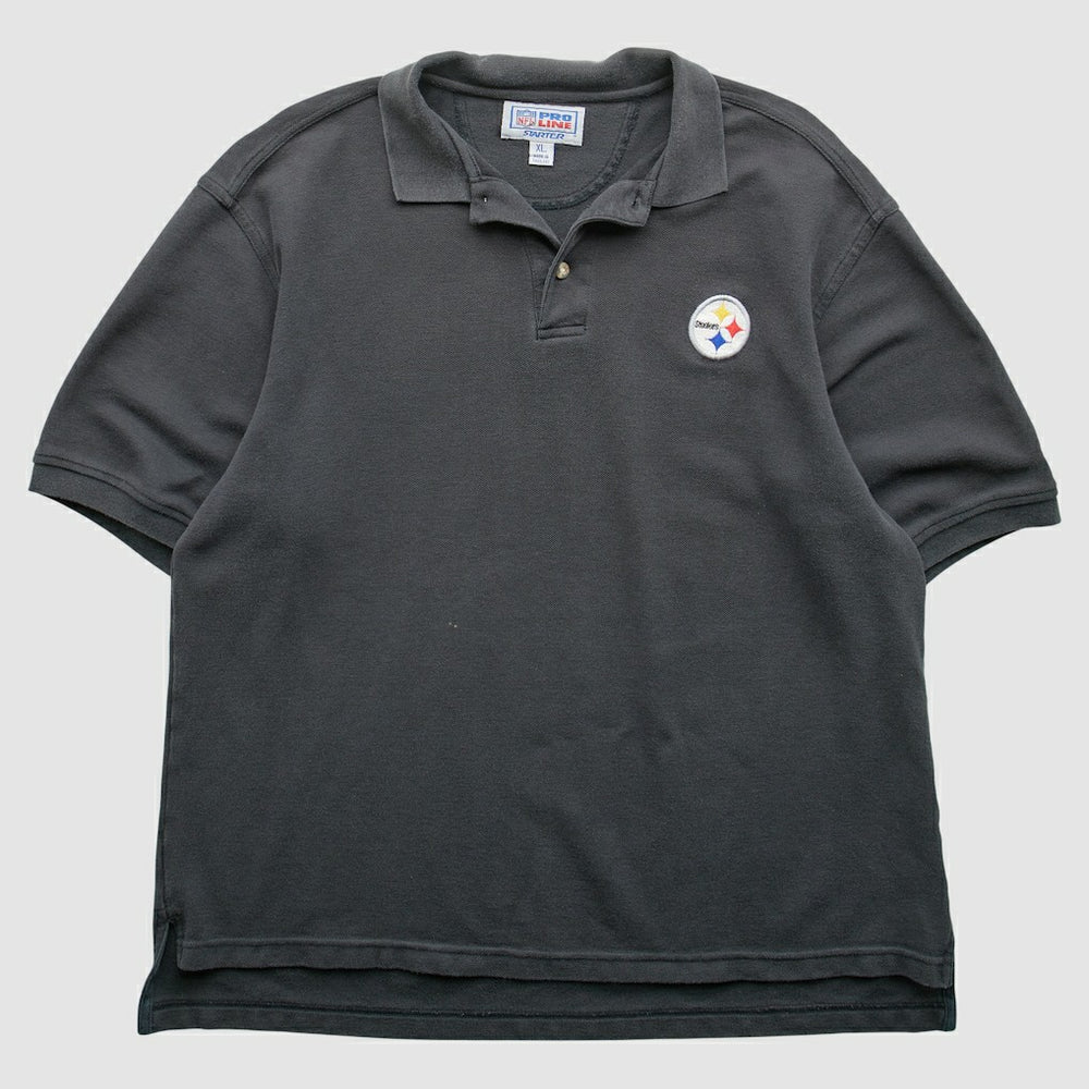 Pittsburgh Steelers Starter 90s Polo - Black Vintage online