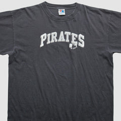Pittsburgh Pirates Majestic 2000s T-Shirt - Gray Vintage