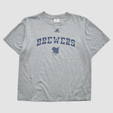 Milwaukee Brewers Adidas 2000s T-Shirt - Gray Vintage
