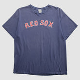 Boston Red Sox Majestic 2000s T-Shirt - Navy Vintage