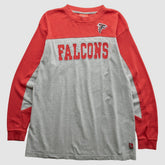 Atlanta Falcons NFL 2000s Long Sleeve T-Shirt - Gray Vintage sale