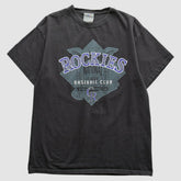Colorado Rockies 2000s T-Shirt - Black Vintage