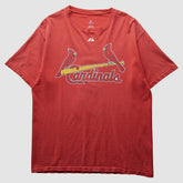 St. Louis Cardinals Majestic 2000s T-Shirt - Red Vintage