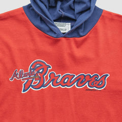 Atlanta Braves 1992 Pullover Sweatshirt - Red Vintage