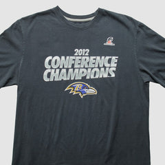 Baltimore Ravens 2012 T-Shirt - Navy Vintage for sale