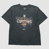 Cincinnati Bengals Reebok 2009 T-Shirt - Black Vintage for sale