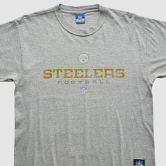 Pittsburgh Steelers Reebok 2000s T-Shirt - Gray Vintage online