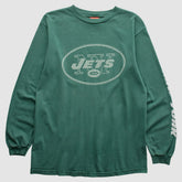 New York Jets NFL 2000s Long Sleeve T-Shirt - Green Vintage for sale