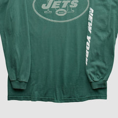 New York Jets NFL 2000s Long Sleeve T-Shirt - Green Vintage for sale