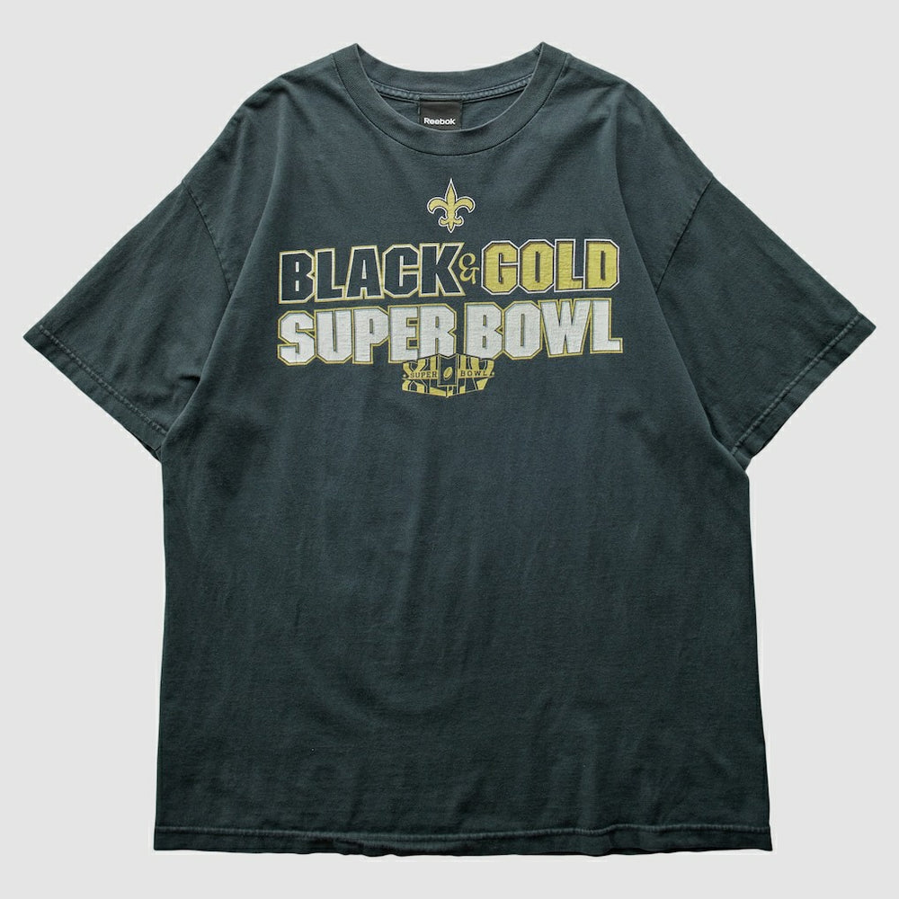 New Orleans Saints Reebok 2009 T-Shirt - Black Vintage for sale