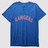 Texas Rangers Majestic 2000s T-Shirt - Blue Vintage
