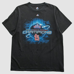 St. Louis Cardinals Majestic 2011 T-Shirt - Black Vintage