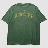 Pittsburgh Pirates Majestic 2000s T-Shirt - Green Vintage