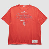 St. Louis Cardinals Majestic 2000s T-Shirt - Red Vintage
