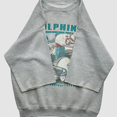Miami Dolphins 90s Sweatshirt - Gray Vintage sale