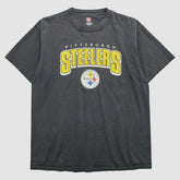 Pittsburgh Steelers 2000s T-Shirt - Black Vintage cheap