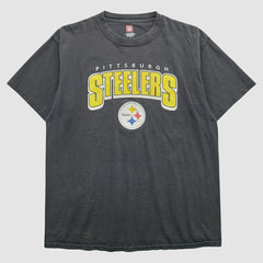 Pittsburgh Steelers 2000s T-Shirt - Black Vintage cheap