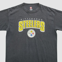 Pittsburgh Steelers 2000s T-Shirt - Black Vintage cheap