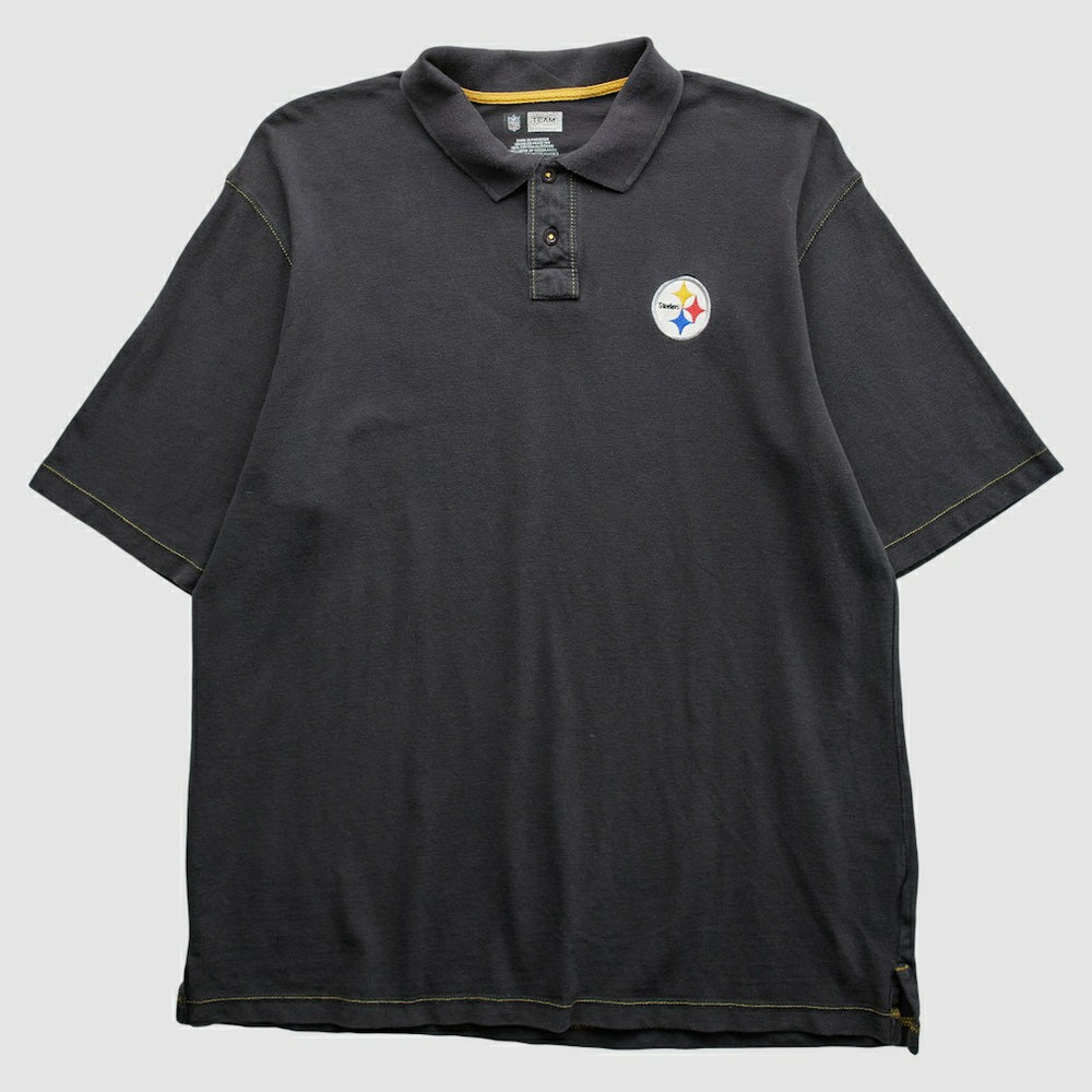 Pittsburgh Steelers 2010s Polo - Black Vintage on sale