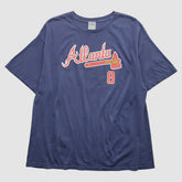 Atlanta Braves 2000s T-Shirt - Navy Vintage