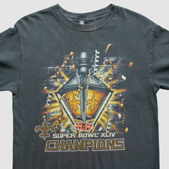 New Orleans Saints NFL 2010 T-Shirt - Black Vintage for sale
