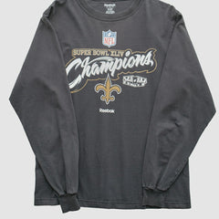 New Orleans Saints Reebok 2010 T-Shirt - Black Vintage online
