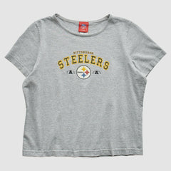 Pittsburgh Steelers NFL 2000s T-Shirt - Gray Vintage cheap