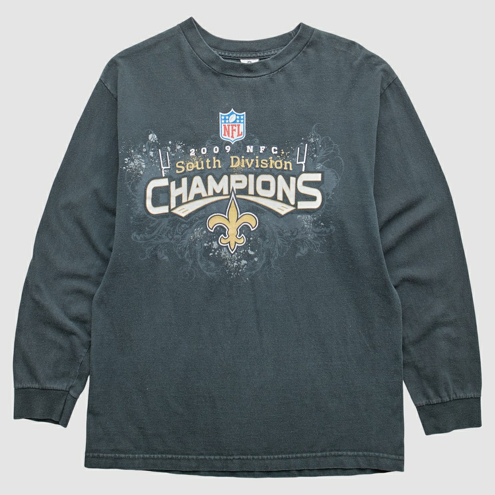 New Orleans Saints 2009 T-Shirt - Black Vintage discount