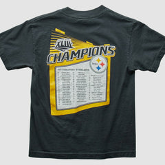 Pittsburgh Steelers Reebok 2009 T-Shirt - Black Vintage cheap