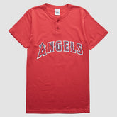 Los Angeles Angels Majestic 90s T-Shirt - Red Vintage