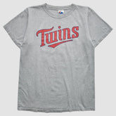 Minnesota Twins Majestic 2000s T-Shirt - Gray Vintage