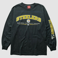 Pittsburgh Steelers NFL 2000s T-Shirt - Black Vintage cheap