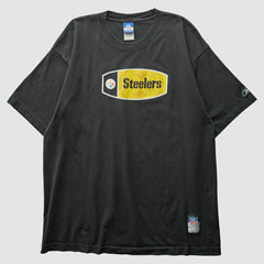 Pittsburgh Steelers Reebok 2000s T-Shirt - Black Vintage cheap