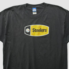 Pittsburgh Steelers Reebok 2000s T-Shirt - Black Vintage cheap